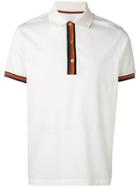 Paul Smith Artist Stripe Detailed Polo Shirt - White