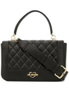 Love Moschino Quilted Top Handle Bag - Black