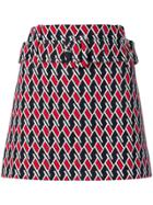 Prada Belted Waist Skirt - Blue
