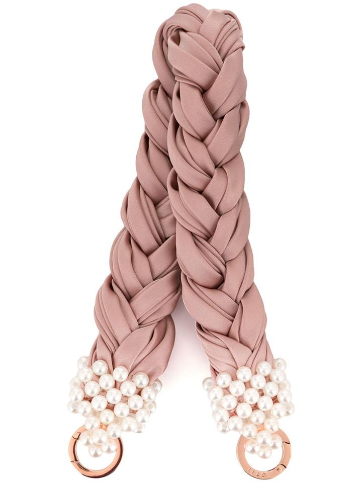 0711 Large Bead-embellished Handle - Pink