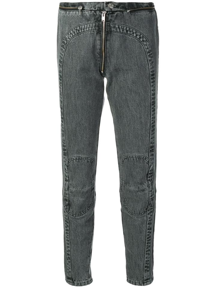 Misbhv Zipped Slim-fit Jeans - Black