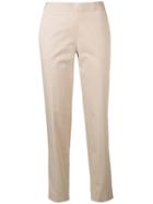 Alberto Biani Cropped Tapered Trousers - Neutrals