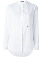 Alexander Mcqueen Band Collar Shirt, Women's, Size: 38, White, Cotton/polyester