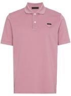 Prada Slim Fit Polo Shirt - Pink & Purple