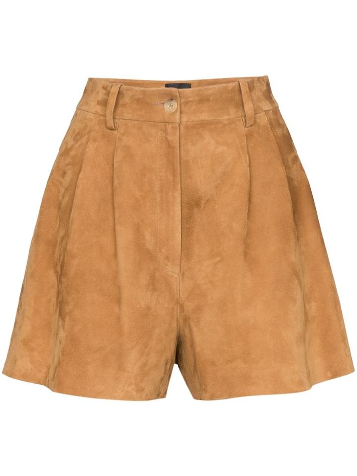 Nili Lotan Roxana High-waisted Shorts - Brown