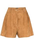 Nili Lotan Roxana High-waisted Shorts - Brown