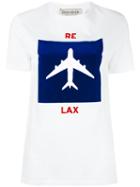 Être Cécile Aeroplane Print T-shirt, Women's, Size: Medium, White, Cotton