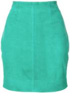 Versace Vintage Mini Fitted Skirt - Green