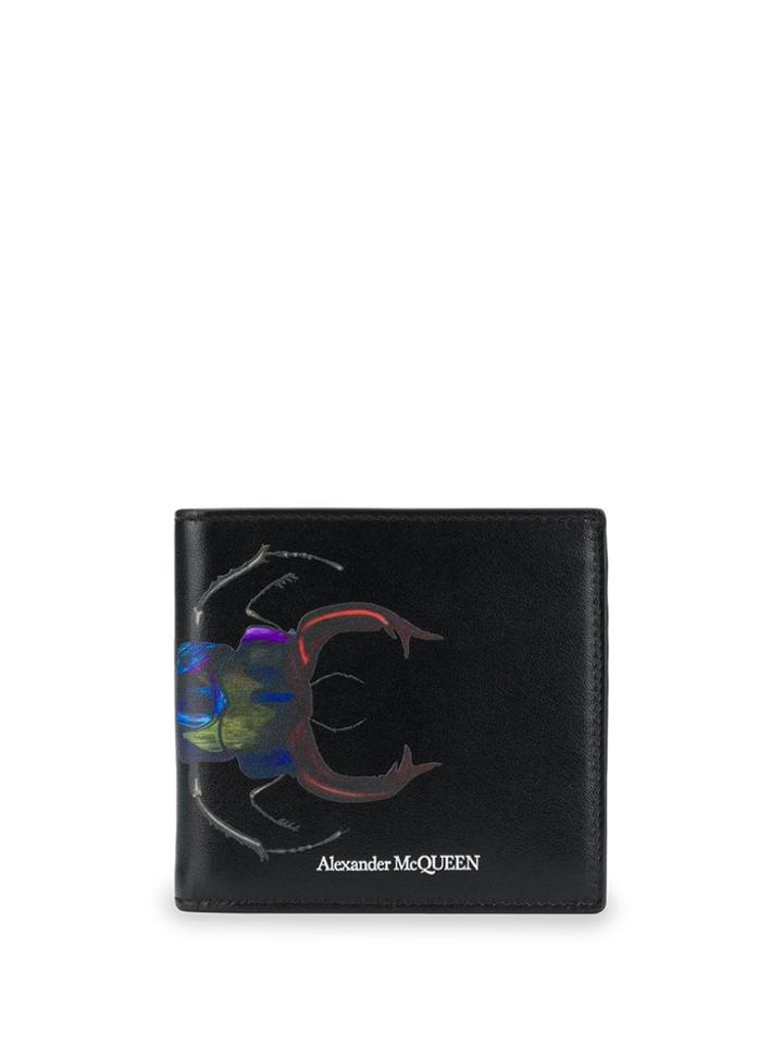 Alexander Mcqueen Bug Billfold Wallet - Black