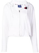 Champion Zipped Hoodie - White