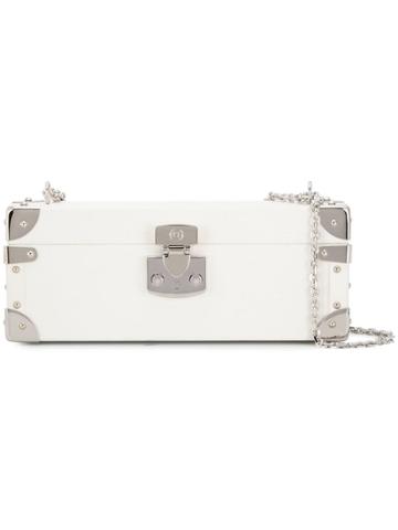 Luis Negri Large Bauletto Clutch - White