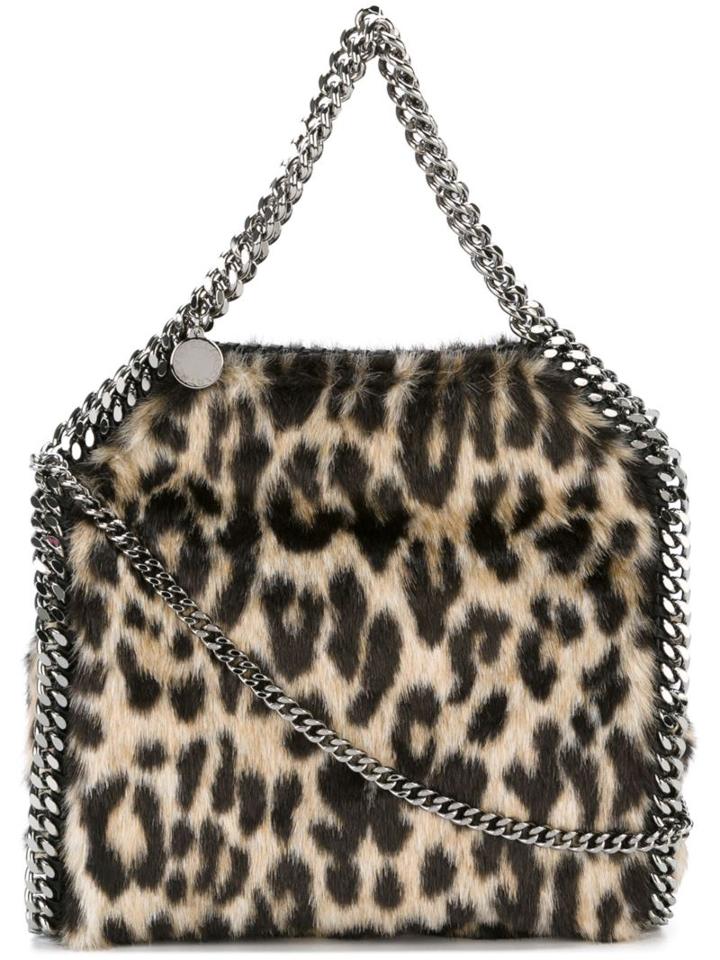 Stella Mccartney Mini 'falabella' Tote, Women's, Nude/neutrals, Artificial Fur