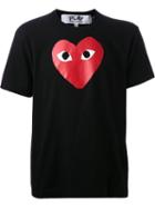 Comme Des Garçons Play Printed Heart T-shirt, Men's, Size: Xl, Black, Cotton