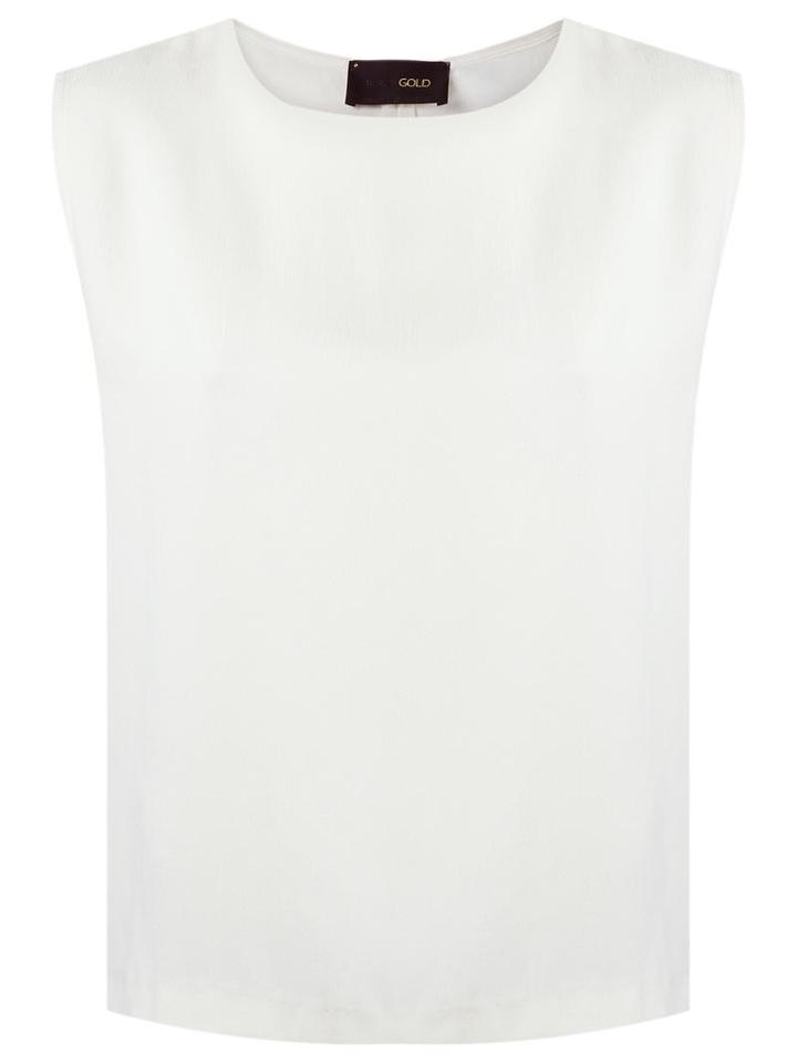 Andrea Bogosian Sleeveless Top, Women's, Size: P, White, Acetate/viscose