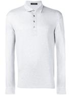 Ermenegildo Zegna Long Sleeved Polo Shirt - Grey