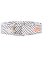 Thom Browne - Striped Belt - Men - Cotton - One Size, Grey, Cotton