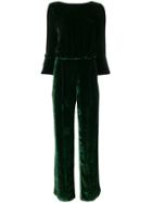 Seren Gee Velvet Jumpsuit - Green