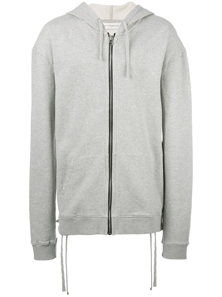 Faith Connexion Zipped Hoodie, Men's, Size: Medium, Grey, Cotton