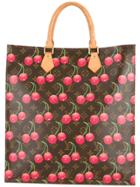 Louis Vuitton Vintage Sac Plat Cherry Monogram Bag - Brown