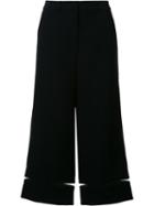 Alexander Wang Fishing Line Trim Cropped Trousers, Women's, Size: 6, Black, Polyester/spandex/elastane/acetate