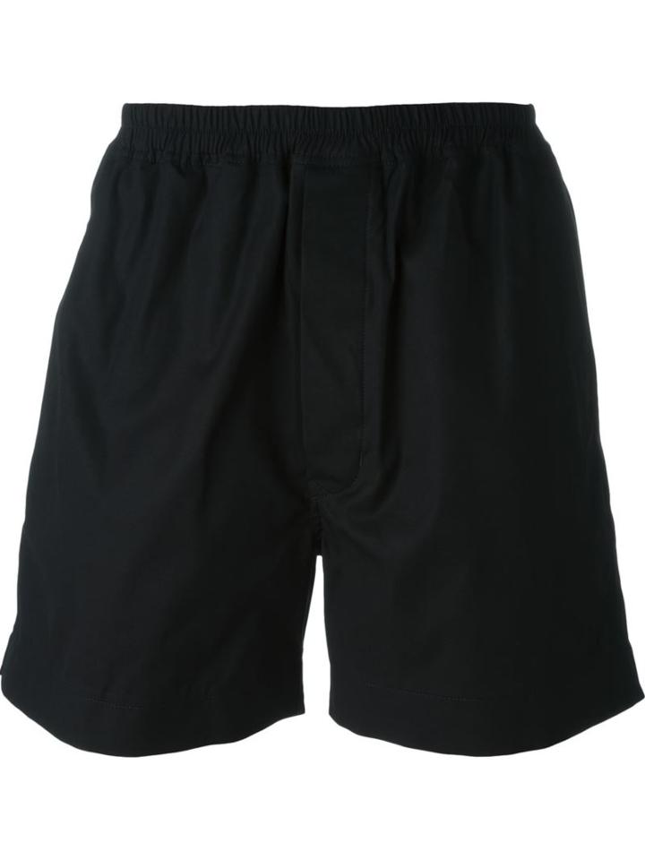 Rick Owens Track Shorts, Men's, Size: 52, Black, Cotton/spandex/elastane