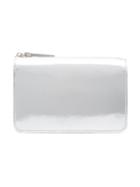 Maison Margiela Foldover Mirrored Clutch, Women's, Grey, Leather
