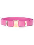 Salvatore Ferragamo 'vara' Belt, Women's, Size: 80, Pink/purple, Leather