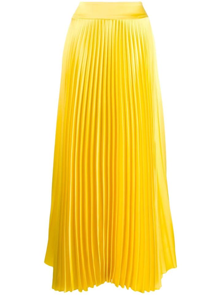 Alexandre Vauthier Long Pleated Skirt - Yellow