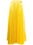 Alexandre Vauthier Long Pleated Skirt - Yellow