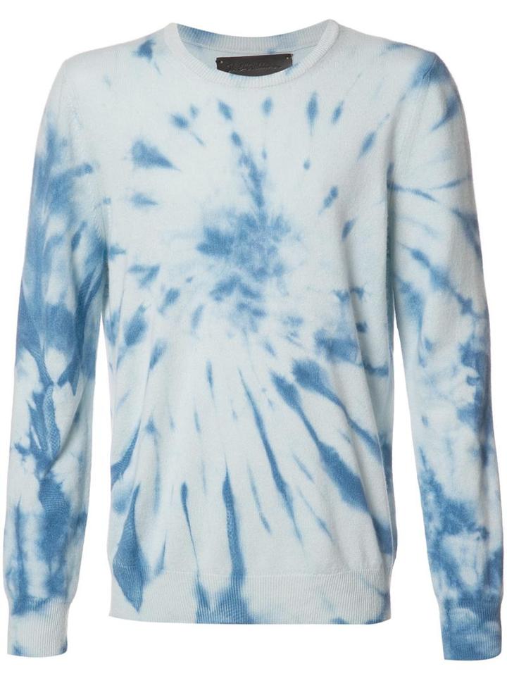The Elder Statesman Tie-dye Jumper, Adult Unisex, Size: Small, Blue, Cashmere