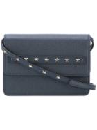 Red Valentino - Studded Cross Body Bag - Women - Calf Leather - One Size, Blue, Calf Leather