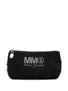 Mm6 Maison Margiela Logo Clutch Bag - Black
