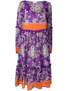 P.a.r.o.s.h. Floral Print Dress - Purple