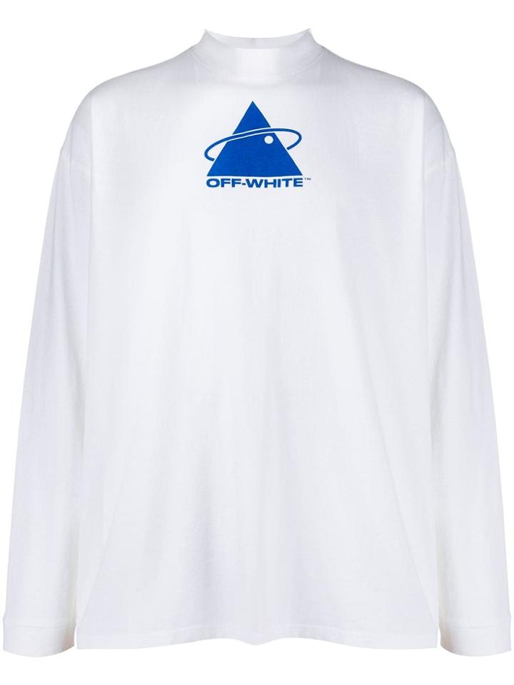 Off-white Printed Long-sleeve T-shirt