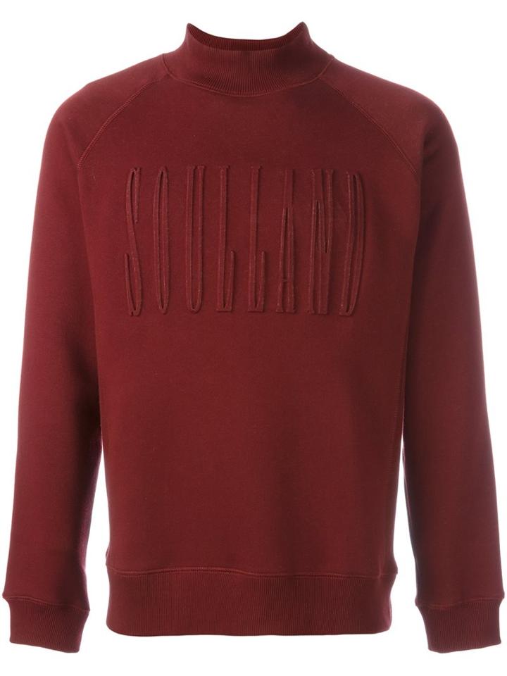 Soulland 'sjevy' Raglan Sweatshirt, Men's, Size: Xl, Red, Cotton/polyester