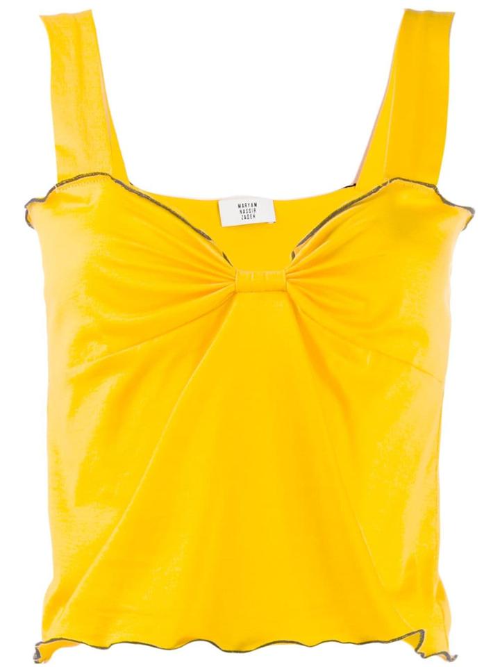Maryam Nassir Zadeh Lea Top - Yellow
