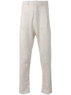 Poème Bohémien Slim-fit Trousers, Men's, Size: 46, Nude/neutrals, Linen/flax/cotton
