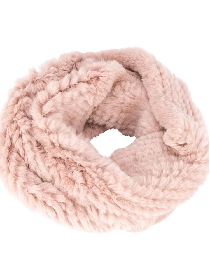 Jocelyn Fur Scarf - Pink