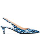 Prada Kitten Heel Pumps - Blue