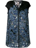 Antonio Marras - Floral Embroidered Dress - Women - Cotton/polyamide/polyester/spandex/elastane - 40, Women's, Blue, Cotton/polyamide/polyester/spandex/elastane