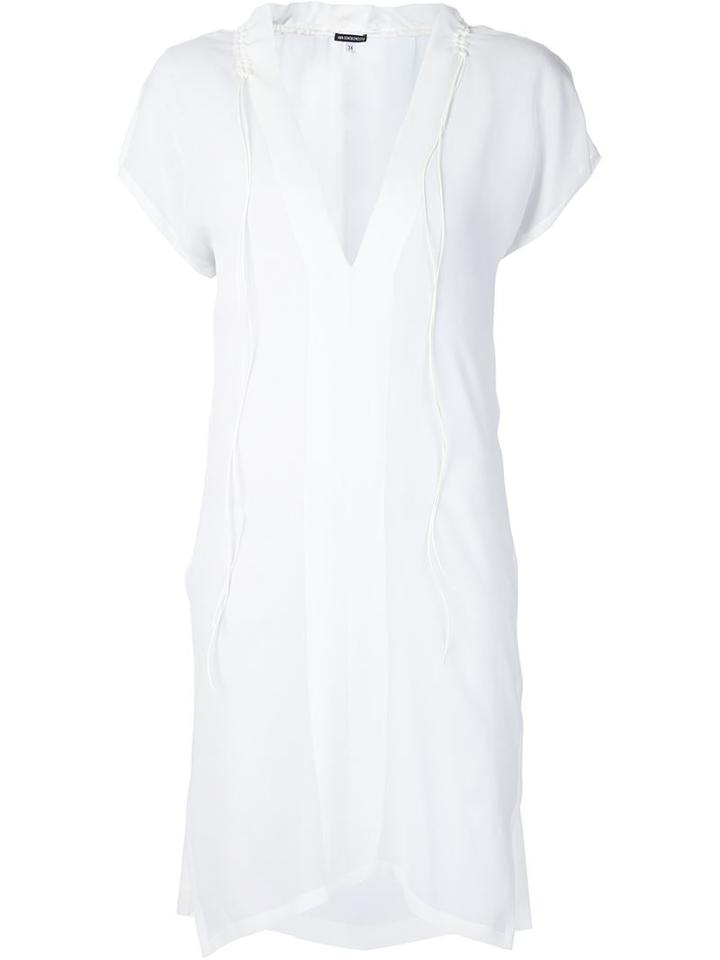 Ann Demeulemeester Sheer V-neck Dress