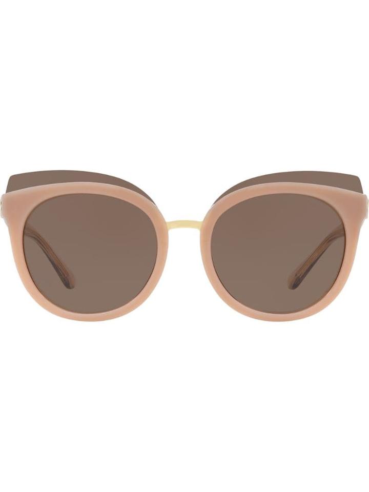 Tory Burch T-logo Medallion Sunglasses - Neutrals