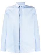 Valentino Concealed Front Fastening Shirt - Blue