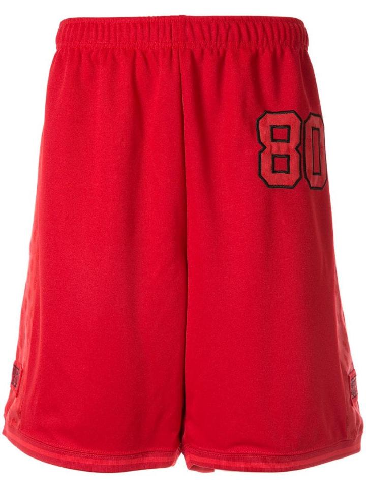 Supreme Monogram Track Shorts - Red