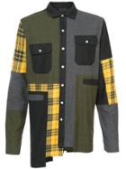 Mostly Heard Rarely Seen Oversized Plaid Flannel Shirt - Grey