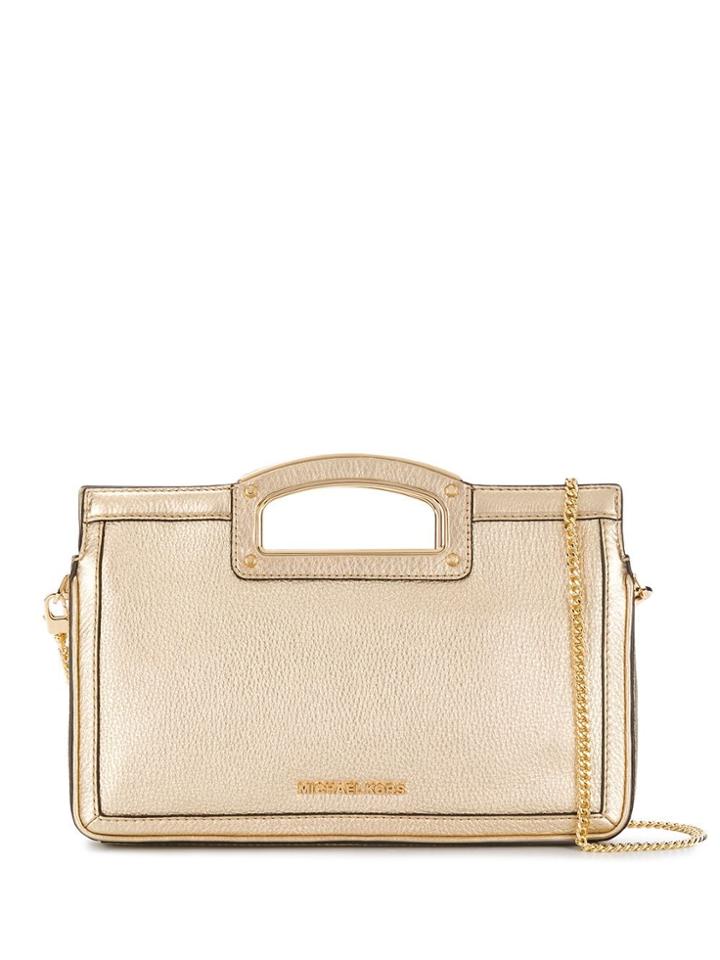 Michael Michael Kors Flat Top Handle Tote Bag - Gold