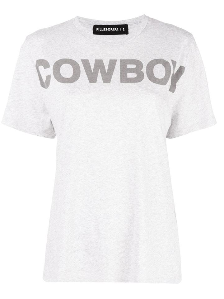 Filles A Papa Cowboy T-shirt - Grey