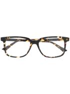 Bottega Veneta Eyewear Rectangular Frame Glasses - Brown