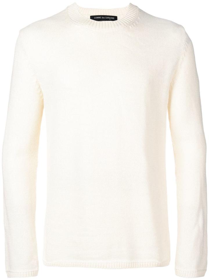 Comme Des Garçons Homme Plus Knitted Sweater - White