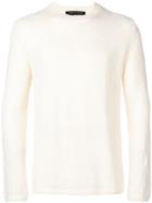 Comme Des Garçons Homme Plus Knitted Sweater - White